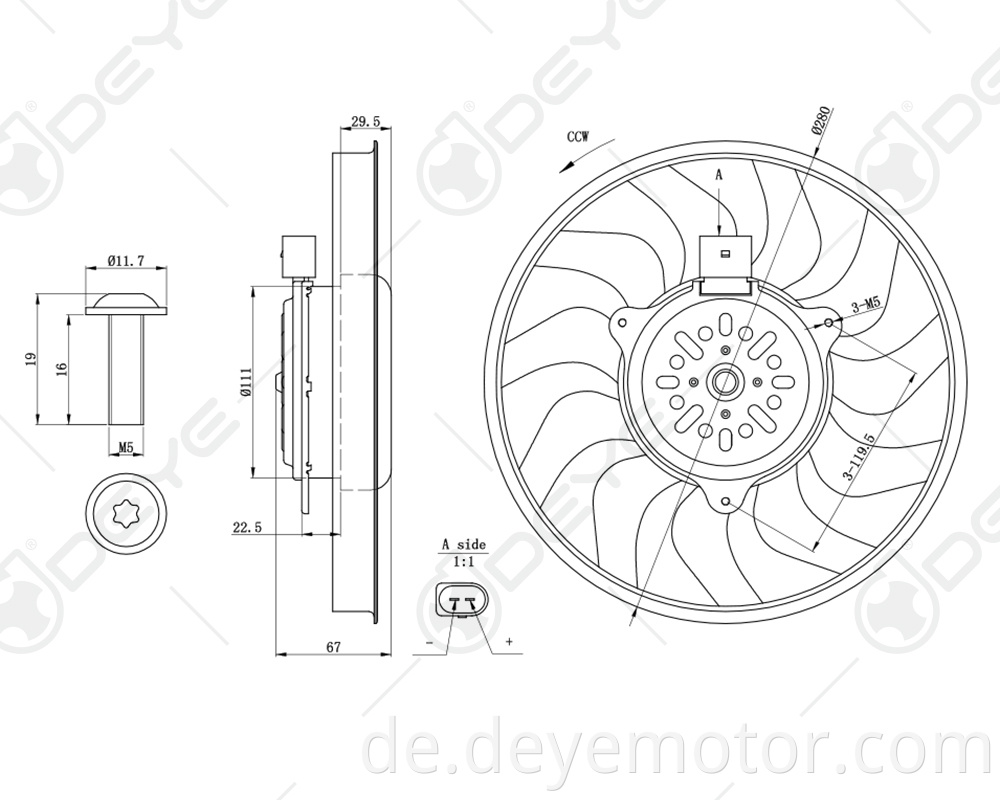 7701045816 7701051483 12v Kühlerlüfter für RENAULT KANGOO CLIO THALIA NISSAN KUBISTAR